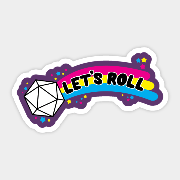 Let's Roll Sticker by rebekie.b